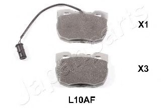 Комплект тормозных колодок, дисковый тормоз JAPANPARTS PA-L10AF