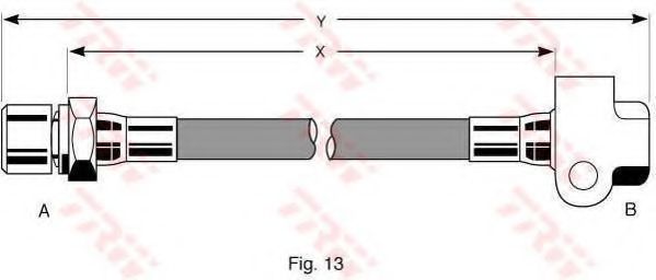Тормозной шланг TRW PHA227
