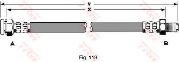 Тормозной шланг TRW PHB182