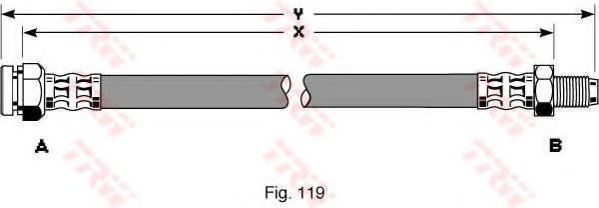 Тормозной шланг TRW PHB299