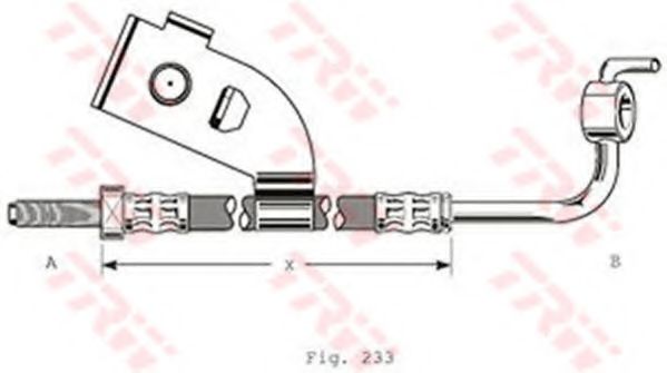 Тормозной шланг TRW PHD342