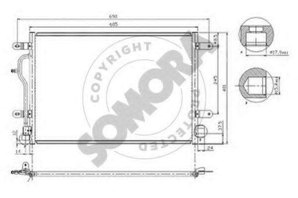 Конденсатор, кондиционер SOMORA 021560A
