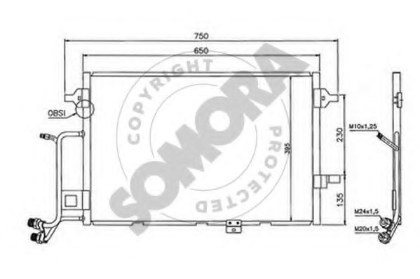 Конденсатор, кондиционер SOMORA 020960B