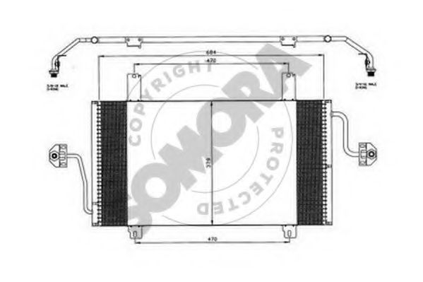 Конденсатор, кондиционер SOMORA 245560D