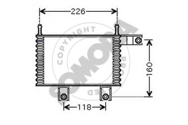 масляный радиатор, двигательное масло SOMORA 137066