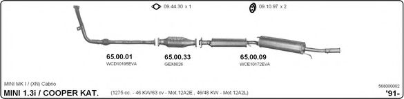 Система выпуска ОГ IMASAF 568000002