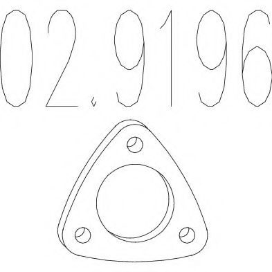 Прокладка, труба выхлопного газа MTS 02.9196