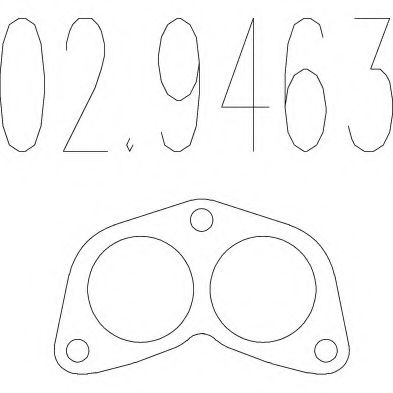 Прокладка, труба выхлопного газа ROSI 410084
