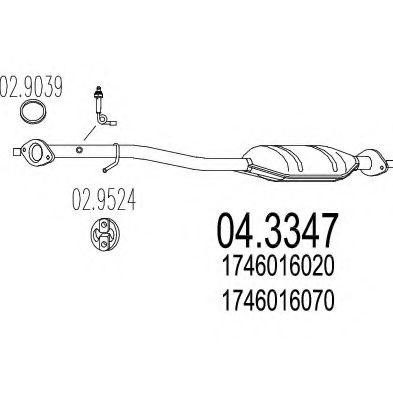 Катализатор MTS 04.3347