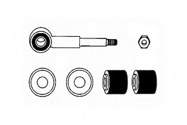 Ремкомплект, соединительная тяга стабилизатора OCAP 0181322-K