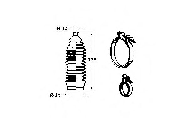 Комплект пылника, рулевое управление OCAP 0982875