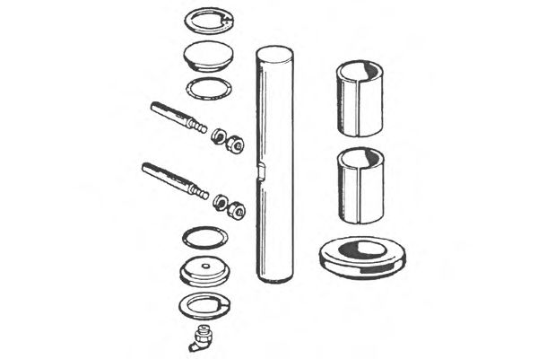 Ремкомплект, шкворень поворотного кулака FEBI BILSTEIN 30522