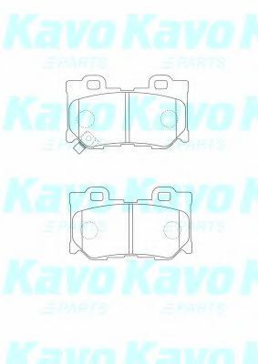 Комплект тормозных колодок, дисковый тормоз KAVO PARTS BP-6607