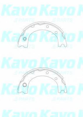 Комплект тормозных колодок KAVO PARTS BS-9940