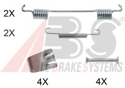 Комплектующие, тормозная колодка A.B.S. 0023Q