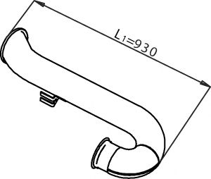 Труба выхлопного газа DINEX 21705
