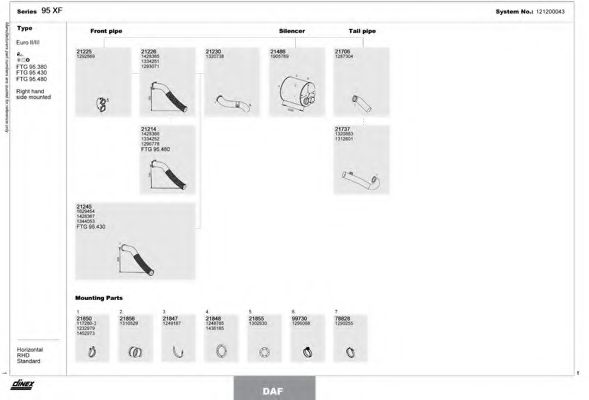 Система выпуска ОГ DINEX 121200043
