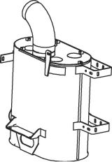 Средний глушитель выхлопных газов DINEX 64355