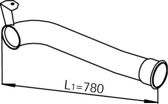 Труба выхлопного газа DINEX 22288