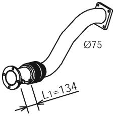 Труба выхлопного газа ZARA 1375