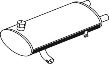 Средний / конечный глушитель ОГ DINEX 50411