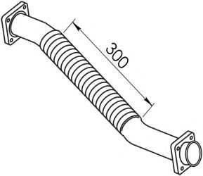 Труба выхлопного газа DINEX 44111