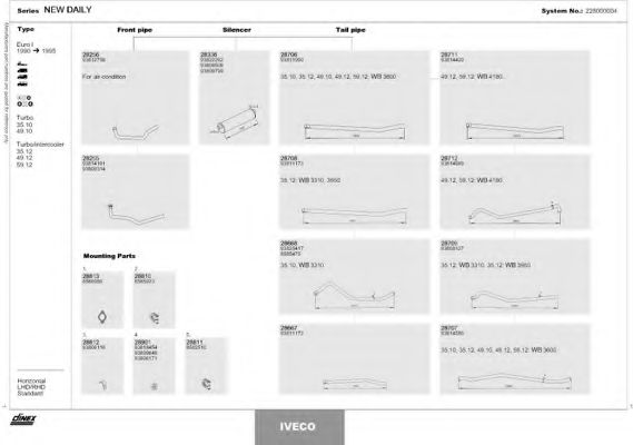 Система выпуска ОГ DINEX 228000004