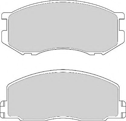 Комплект тормозных колодок, дисковый тормоз NECTO FD6265A