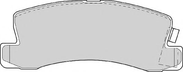 Комплект тормозных колодок, дисковый тормоз NECTO FD6345A