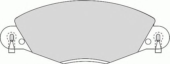Комплект тормозных колодок, дисковый тормоз NECTO 23273