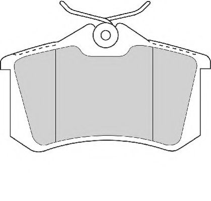 Комплект тормозных колодок, дисковый тормоз NECTO FD7187A