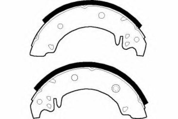 Комплект тормозных колодок NECTO N1043