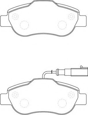 Комплект тормозных колодок, дисковый тормоз NECTO FD7279A