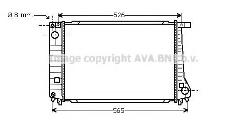 Радиатор, охлаждение двигателя AVA QUALITY COOLING BW2103