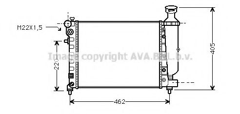 Радиатор, охлаждение двигателя AVA QUALITY COOLING CNA2115