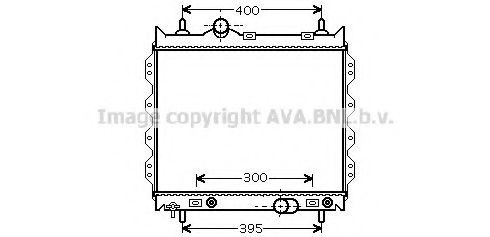 Радиатор, охлаждение двигателя AVA QUALITY COOLING CR2072