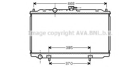 Радиатор, охлаждение двигателя AVA QUALITY COOLING DN2217