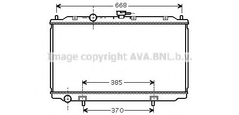 Радиатор, охлаждение двигателя AVA QUALITY COOLING DN2224