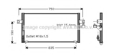 Конденсатор, кондиционер AVA QUALITY COOLING DN5243