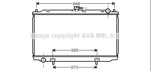 Радиатор, охлаждение двигателя AVA QUALITY COOLING DNA2216