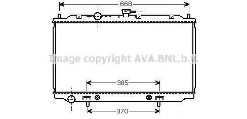 Радиатор, охлаждение двигателя AVA QUALITY COOLING DNA2218