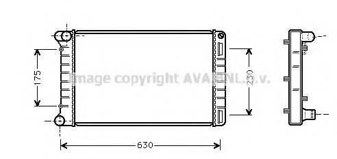 Радиатор, охлаждение двигателя AVA QUALITY COOLING FTA2212