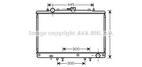 Радиатор, охлаждение двигателя AVA QUALITY COOLING MT2165
