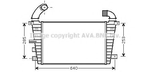 Интеркулер AVA QUALITY COOLING OL4585