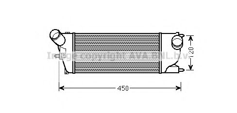 Интеркулер AVA QUALITY COOLING PEA4345