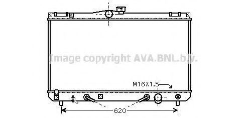 Радиатор, охлаждение двигателя AVA QUALITY COOLING TO2455