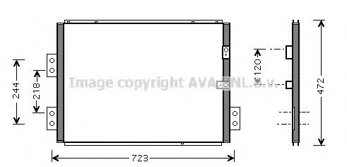 Конденсатор, кондиционер AVA QUALITY COOLING TO5277