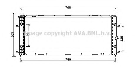 Радиатор, охлаждение двигателя AVA QUALITY COOLING VW2094