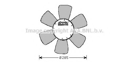 Вентилятор, охлаждение двигателя AVA QUALITY COOLING VW7523