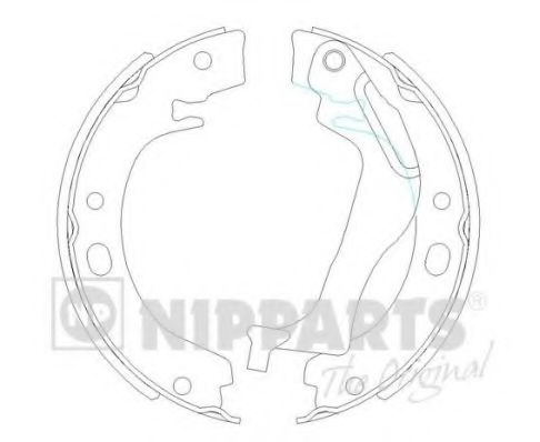 Комплект тормозных колодок, стояночная тормозная система NIPPARTS N3502085